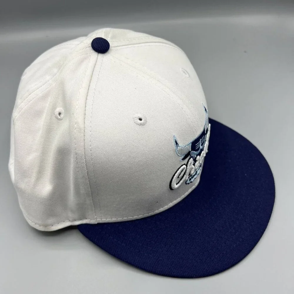 Chicago Bulls Hat Men White Blue Windy City 9Fifty New Era NBA Snap Back Cap‎